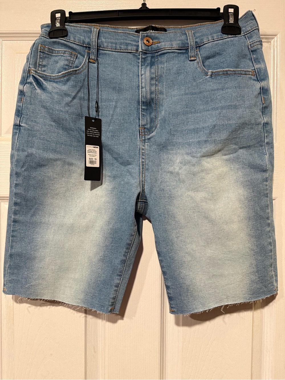 Women's Light Blue Denim Shorts - Classic Casual